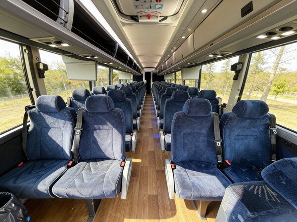 56 passenger charter bus seats